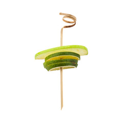 Natural Bamboo Curly Skewer - 6