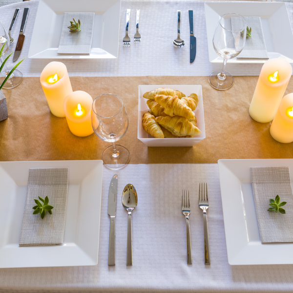 upscale table setting