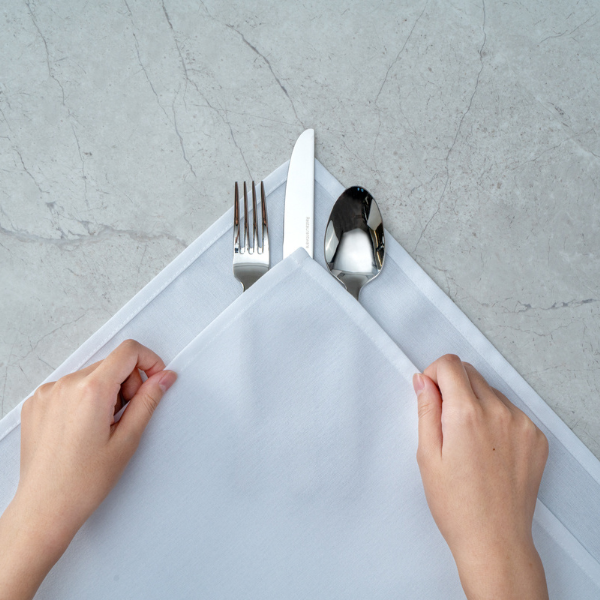 White Table Napkin