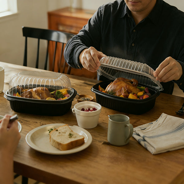 Plastic Chicken Roaster Take-Out Containers