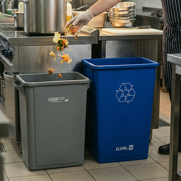 Space Saving Trash Cans