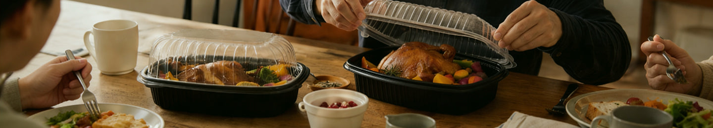 Plastic Chicken Roaster Take-Out Containers