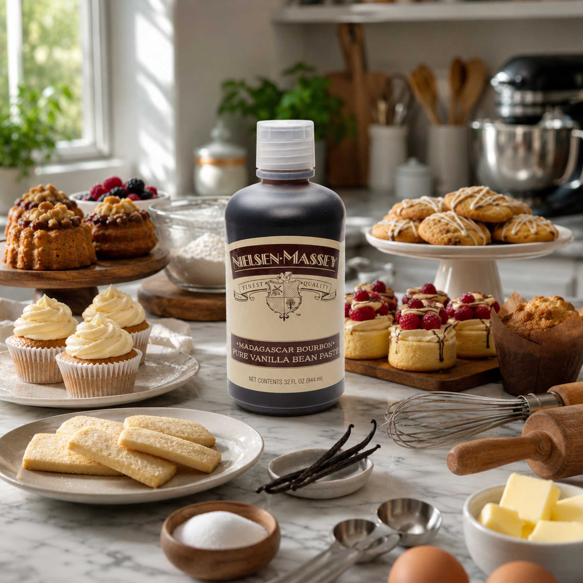 Nielsen Massey 32.0 oz Round Vanilla Paste - Bourbon - 1 count box