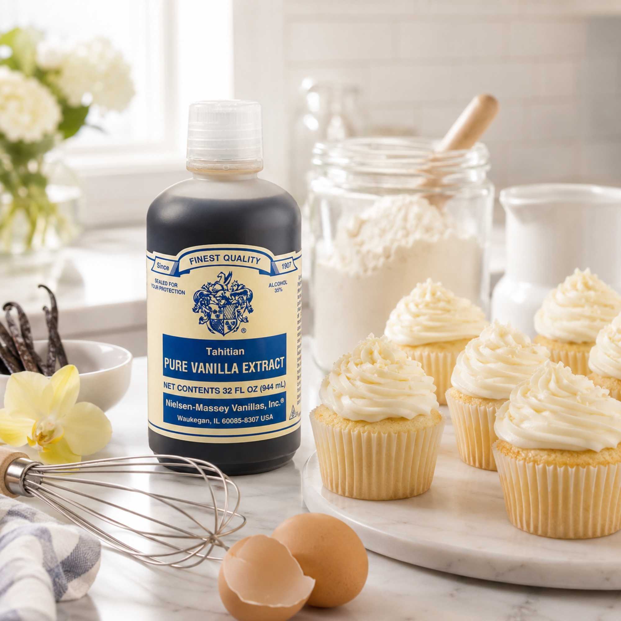 Nielsen Massey 32.0 oz Round Vanilla Extract - Tahitian - 1 count box