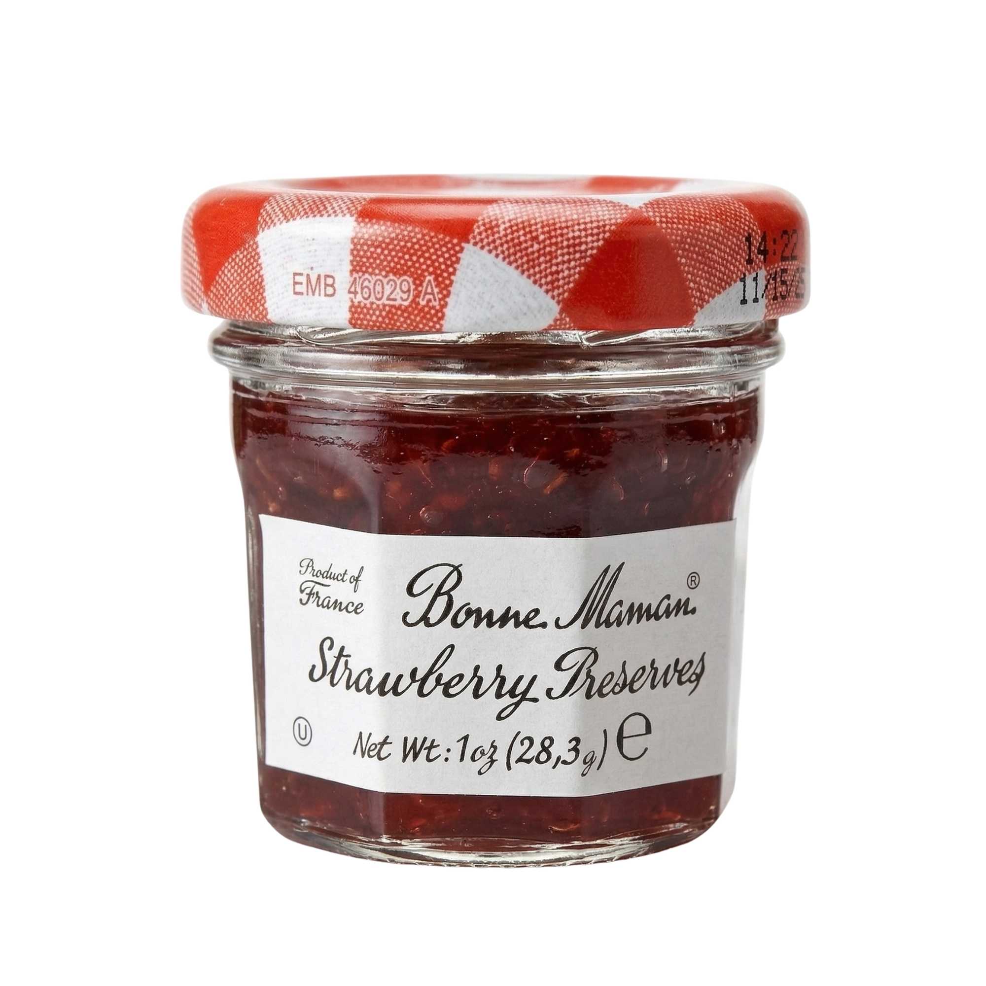 Bonne Maman 1.0 oz Mini Jar - Strawberry Preserve - 60 count box