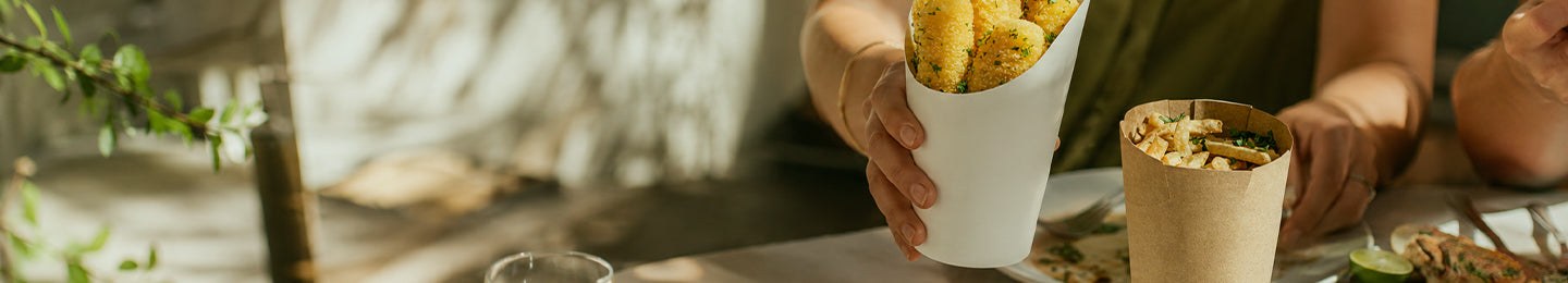 Paper French Fry Bags and Cups