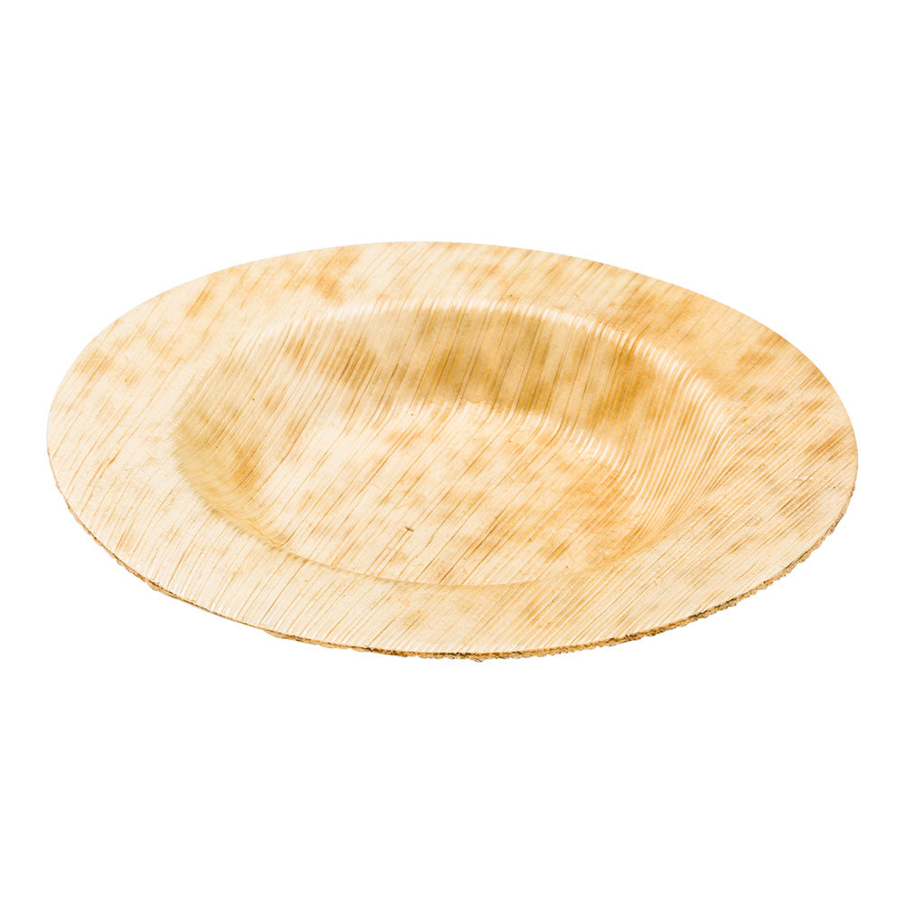 Bambuddha 100 Round Natural 3.5" Bamboo Small Plates and 100 Natural Bamboo 3.5" Mini Spoons