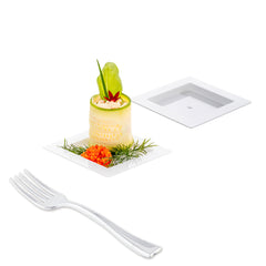 Mini Serve 100 Square White 2.75