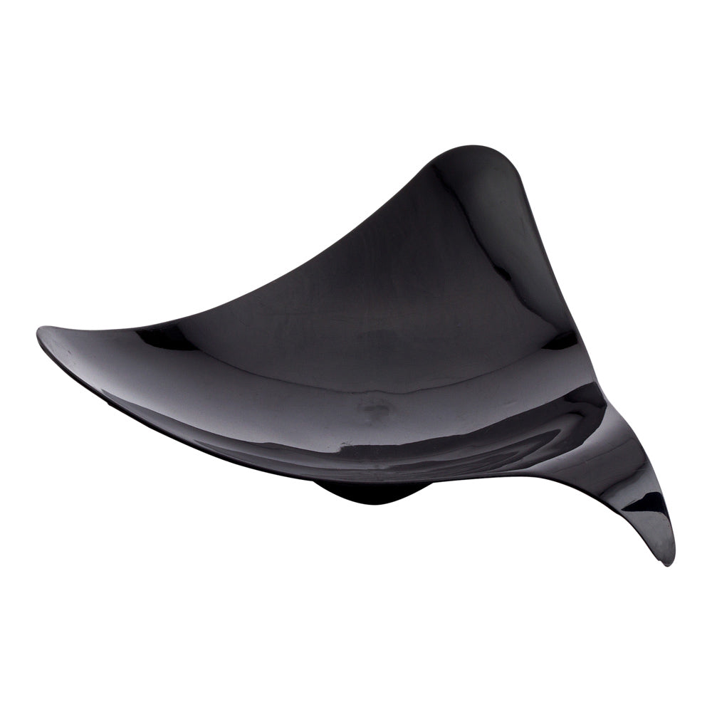 Mini Serve 100 Triangle Black 3" Plastic Shooting Star Appetizer Plates and 100 Silver Plastic 4" Mini Forks