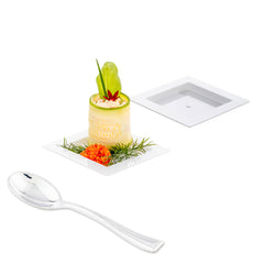 Mini Serve 100 Square White 2.75