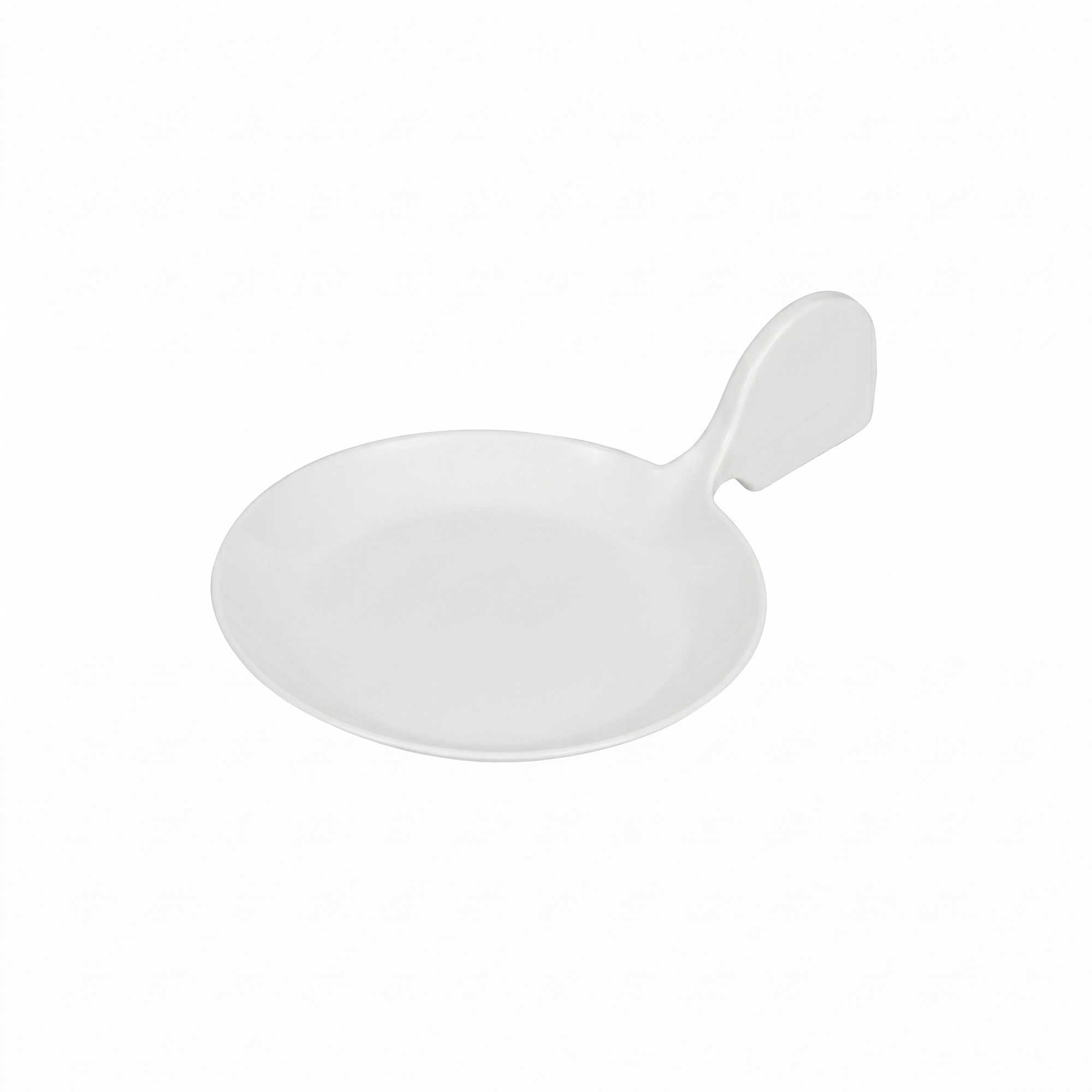 Mini Serve 100 White 3.7" Plastic Fish Tasting Plates and 100 Silver Plastic 4" Mini Spoons