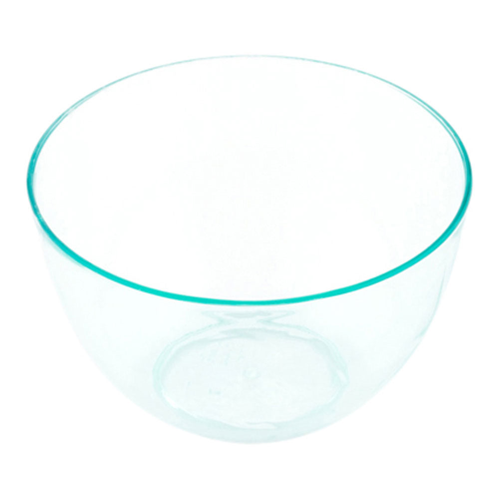 Mini Serve 100 4 oz Round Seagreen Plastic Bodega Cups and 100 Silver Plastic 4" Mini Spoons