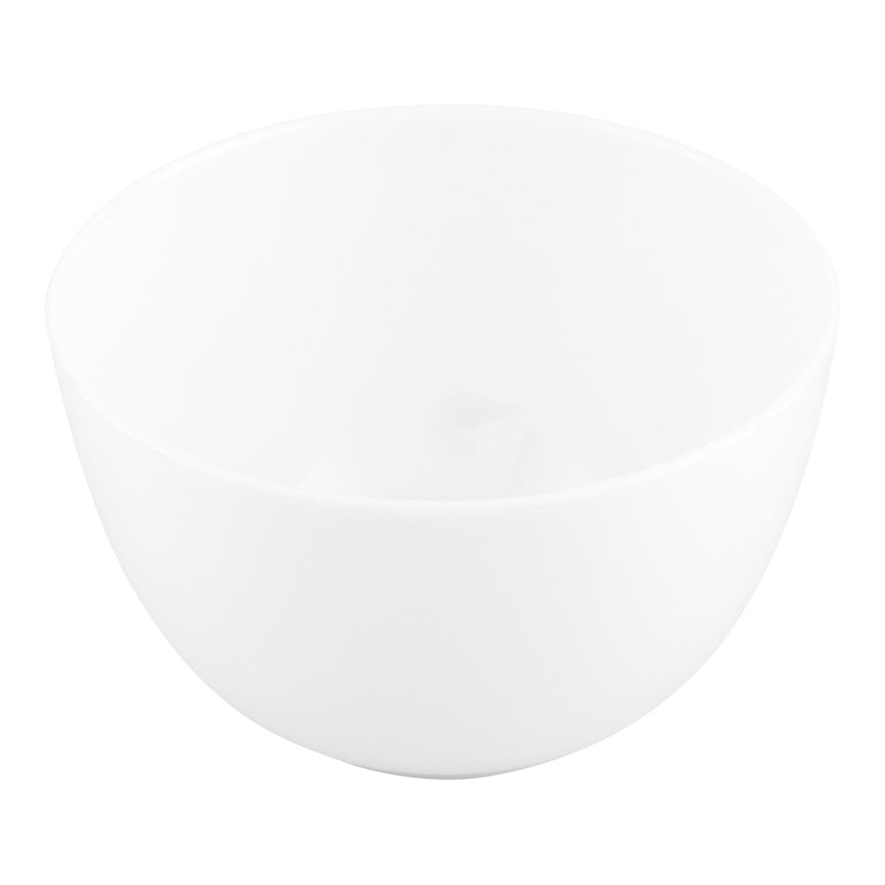 Mini Serve 100 4 oz Round White Plastic Bodega Cups and 100 Silver Plastic 4" Mini Spoons