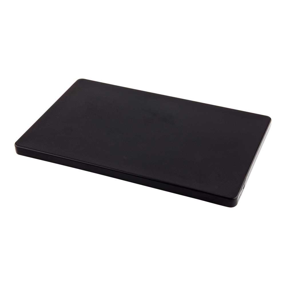 Bar Lux Black Plastic Cutting Board - Non-Slip, Professional Use - 6" x 9 3/4" - 2 count box