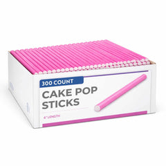 Restpresso Pink Paper Cake Pop and Lollipop Stick - Biodegradable - 6