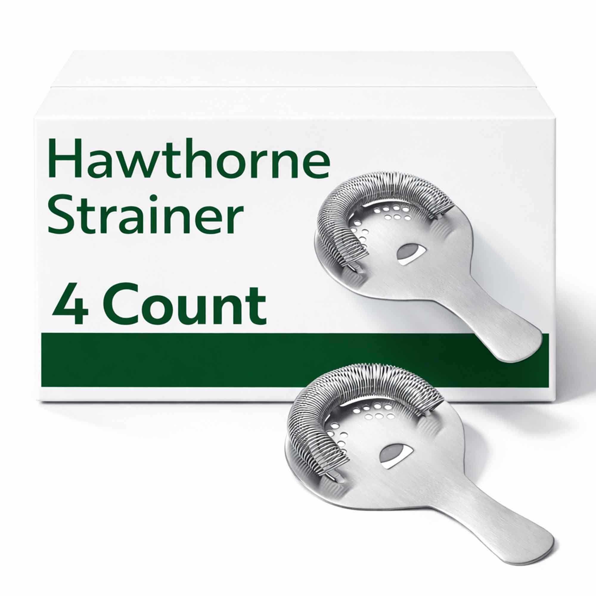Bar Lux Stainless Steel Hawthorne Strainer - 6" - 4 count box