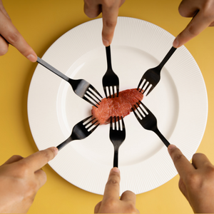 Food shortage shown on table