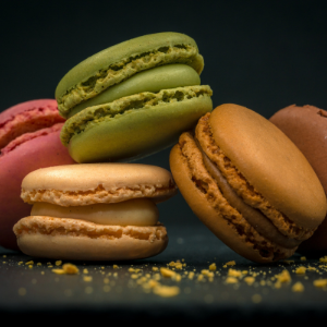 macarons laid out