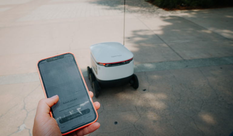 robot delivery is taking over
