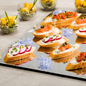 acrylic food serving tray