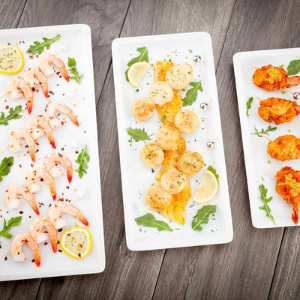 white marble large serving plate