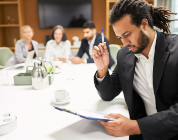 food critic reviewing