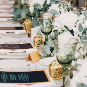 Wedding table setting