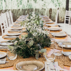 Wedding table setting