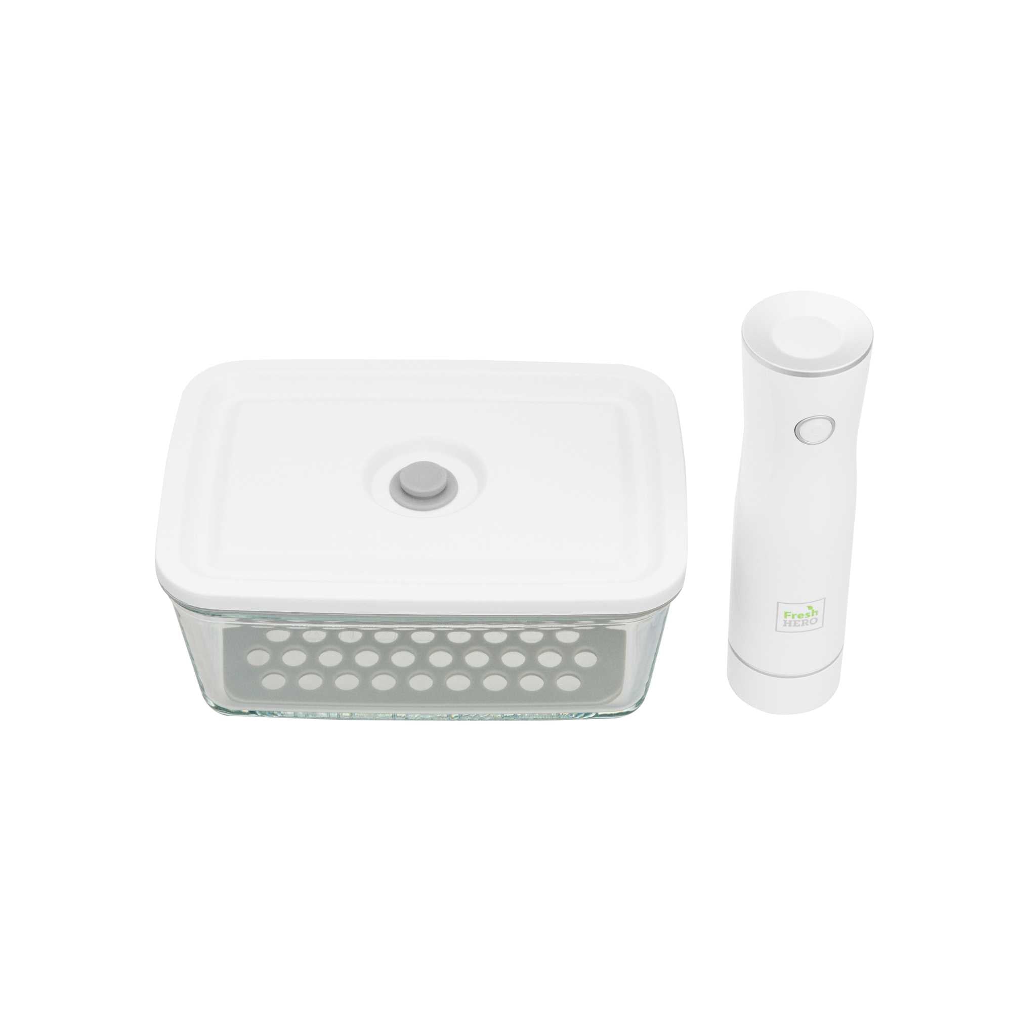 Fresh Hero Vacuum Food Storage Container - with Handheld Sealer Pump, BPA-Free - 1 count box