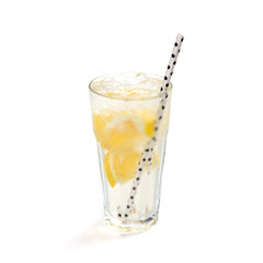 Black and White Paper Straw - Polka Dots, Biodegradable, 6mm - 7 3/4