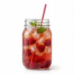 STRAWZY Red Paper Straw - Zig Zags, Biodegradable, 6mm - 7 3/4