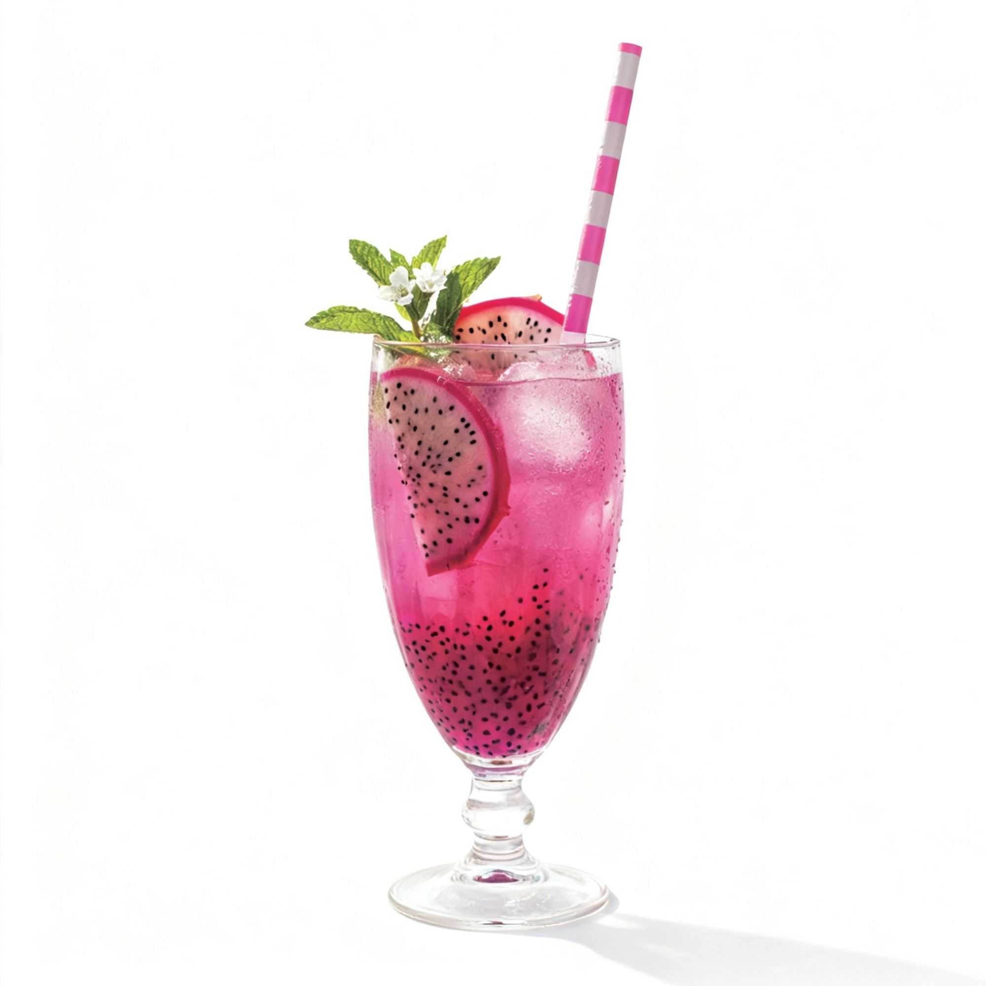 Bev Tek Pink Paper Straw - Ring, Biodegradable, 6mm - 7 3/4" - 100 count box