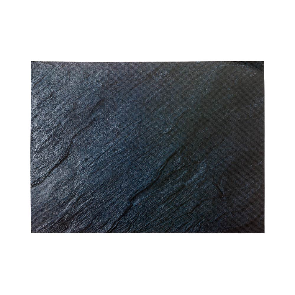 Chef 101 Rectangle Slate Paper Placemat - Semi-Disposable, 10 Uses - 11 3/4" x 15 3/4" - 12 count box