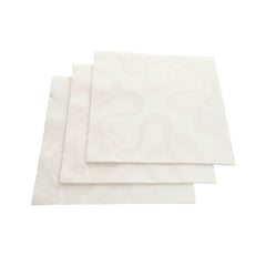 Luxenap Square Vintage White Paper Napkin - Air Laid - 15 3/4