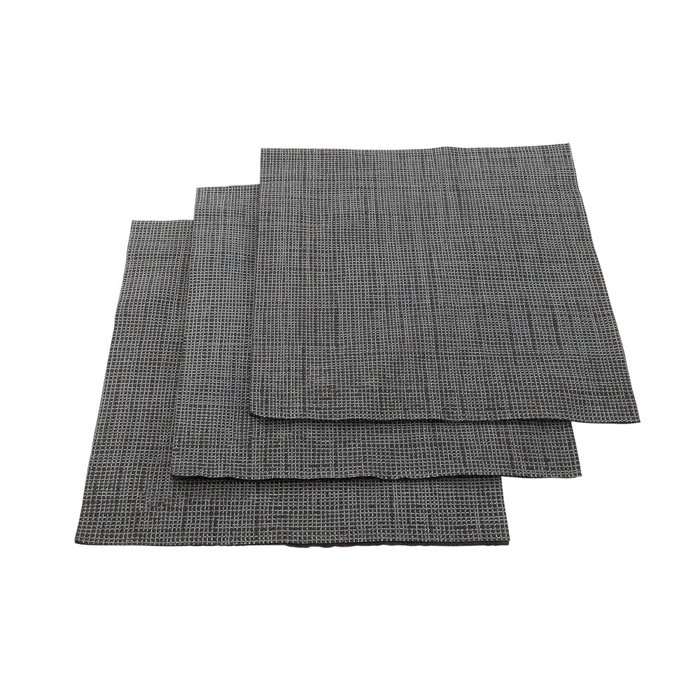 Luxenap Square Black Paper Napkin - Micropoint, 2-Ply, with White Threads - 15 1/2" x 15 1/4" - 50 count box