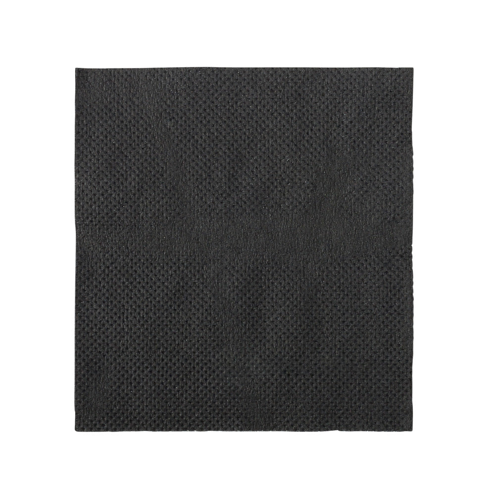 Luxenap Square Black Paper Cocktail Napkin - Micropoint, 2-Ply - 7 3/4" x 7 3/4" - 4800 count box
