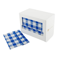 Rectangle White Wood Napkin Dispenser - For Picnic Print Napkin - 7 1/2