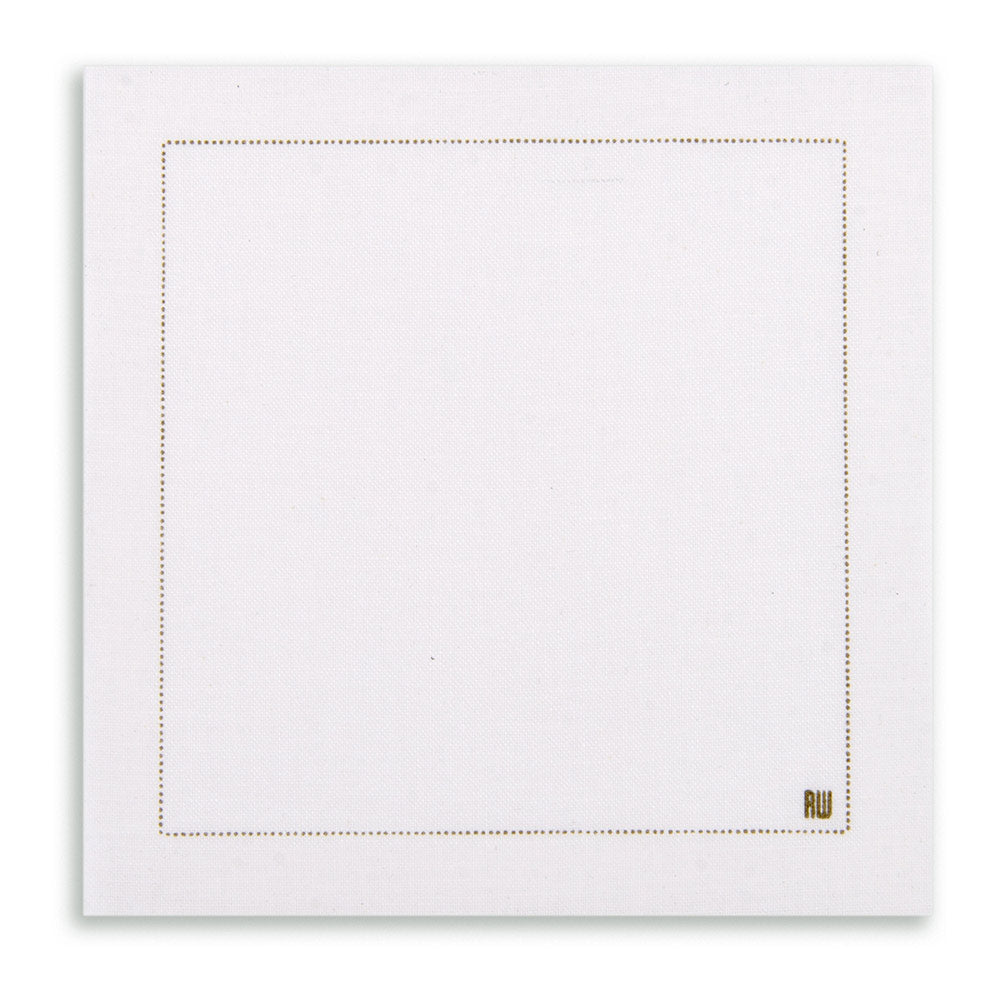 Luxenap Square Ecru Cotton Cocktail Napkin - Organic , Disposable - 4 1/2" x 4 1/2" - 500 count box