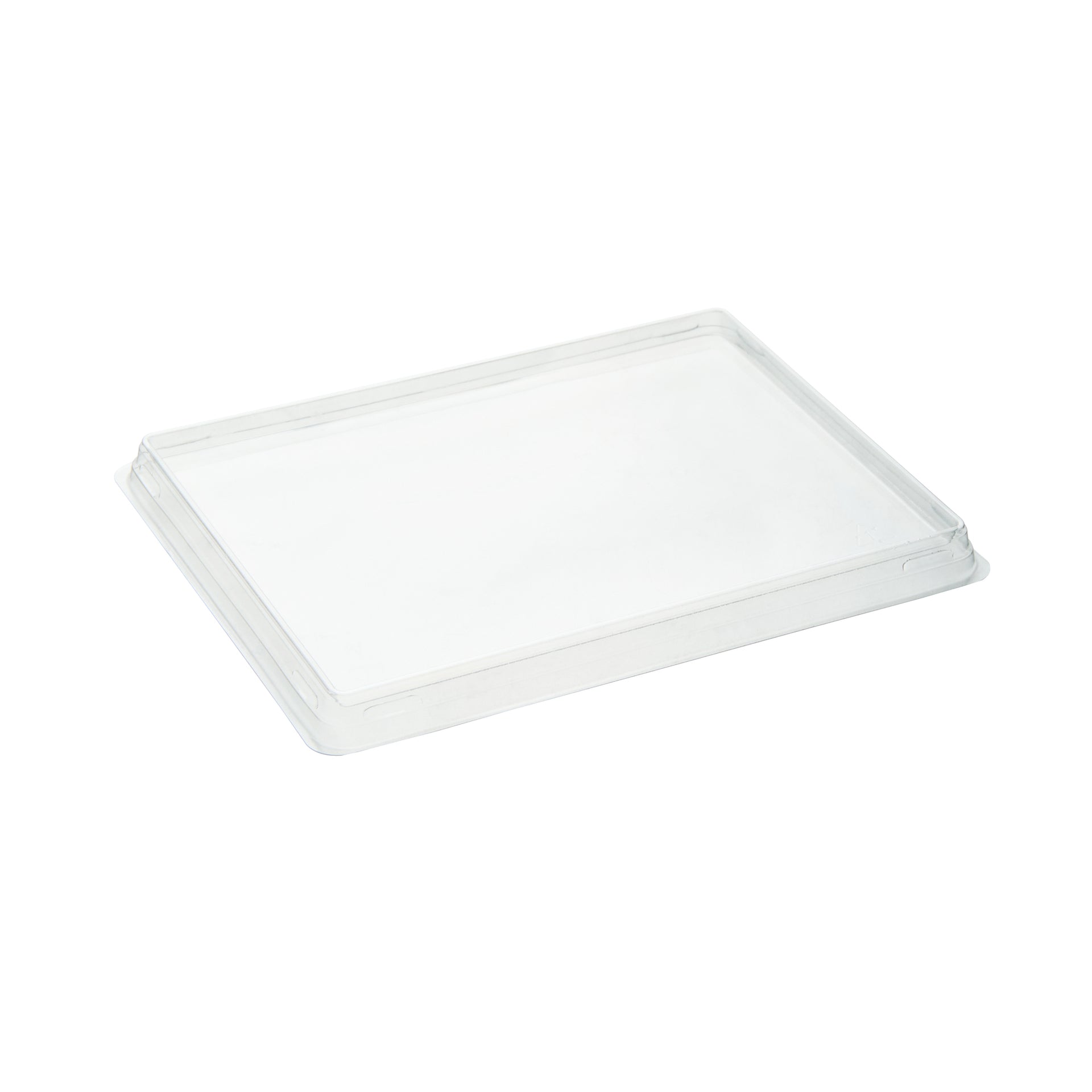 Cafe Vision Rectangle Clear Plastic Lid - Fits Medium Click Lock Container - 200 count box