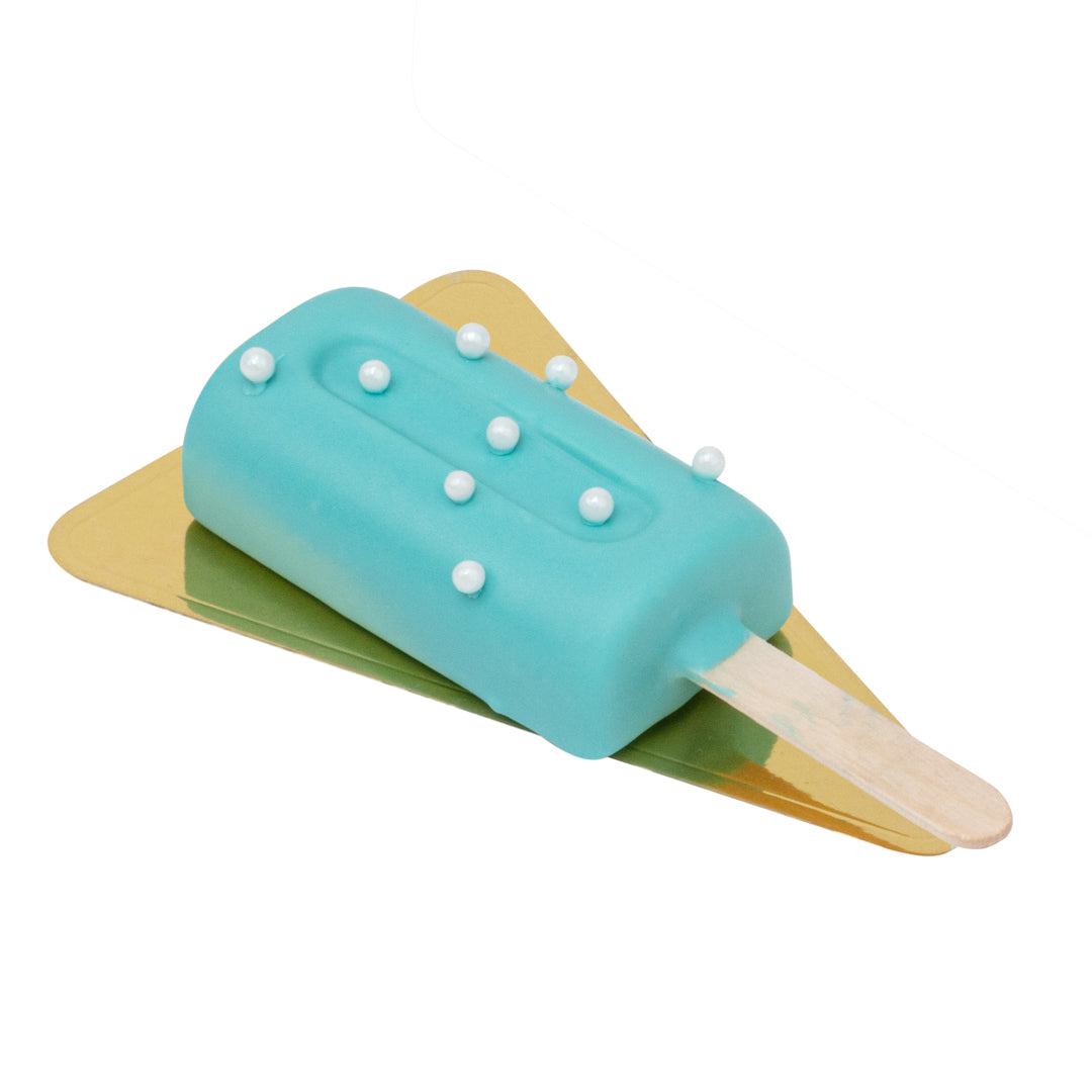 Pastry Tek Triangle Gold Paper SturdyServe Base - 3" x 4 3/4" - 200 count box