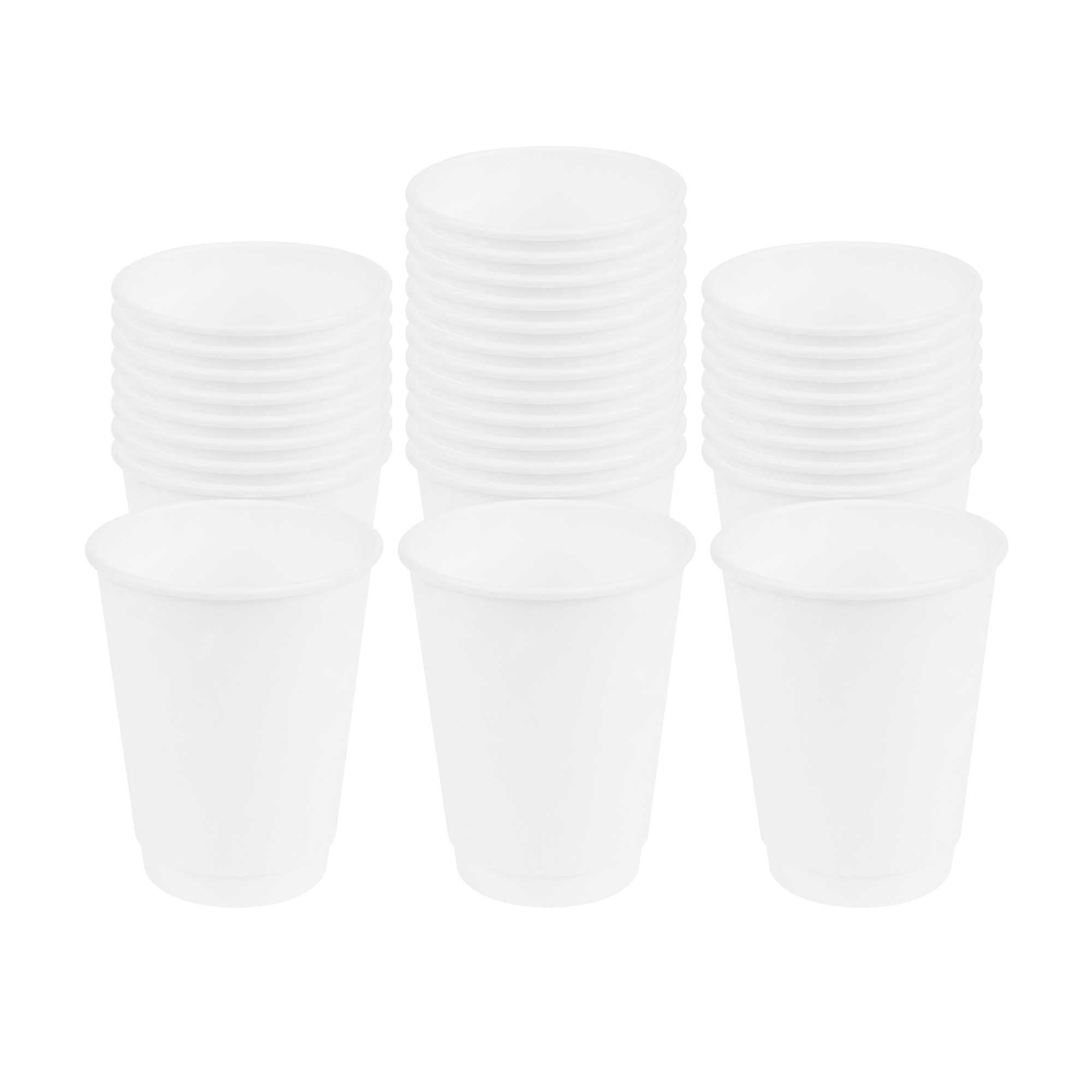 Restpresso 12 oz White Paper Coffee Cup - Double Wall - 3 1/2" x 3 1/2" x 4 1/4" - 500 count box