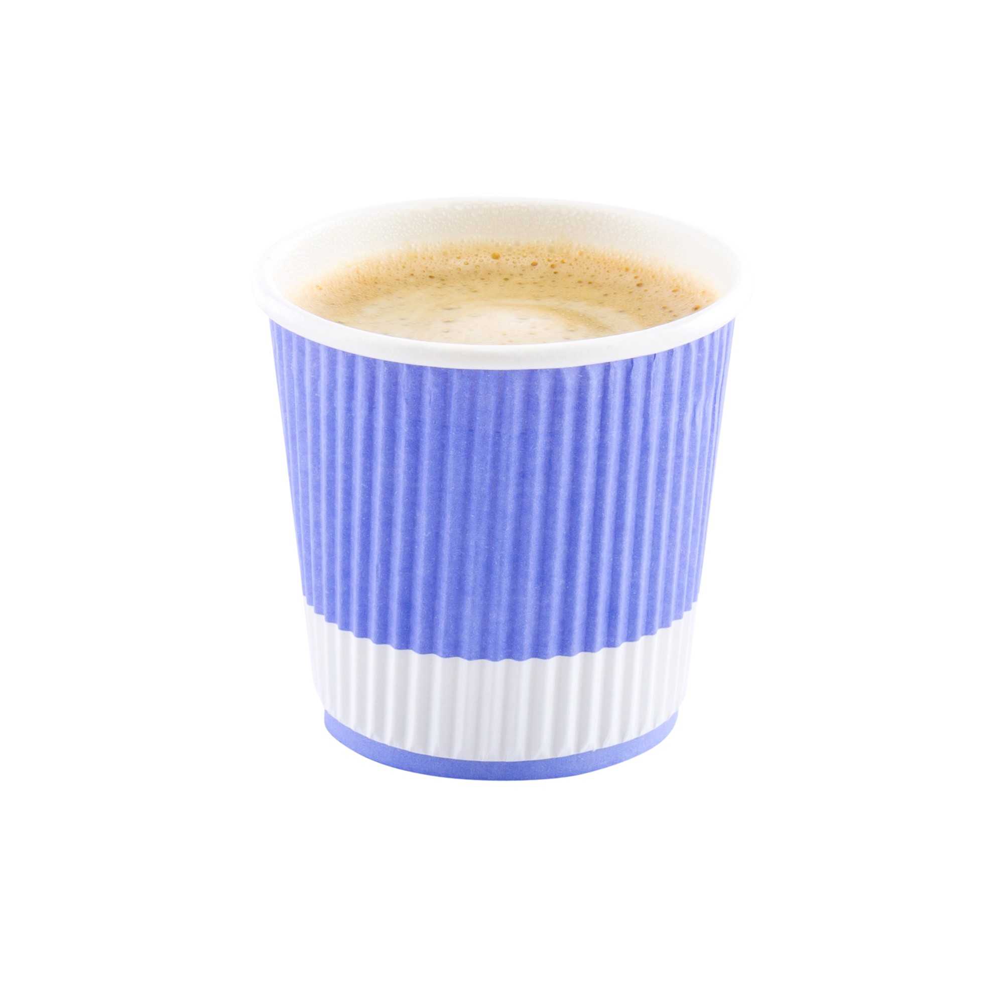 Restpresso 4 oz Light Purple Paper Coffee Cup - Ripple Wall - 2 1/2" x 2 1/2" x 2 1/4" - 500 count box
