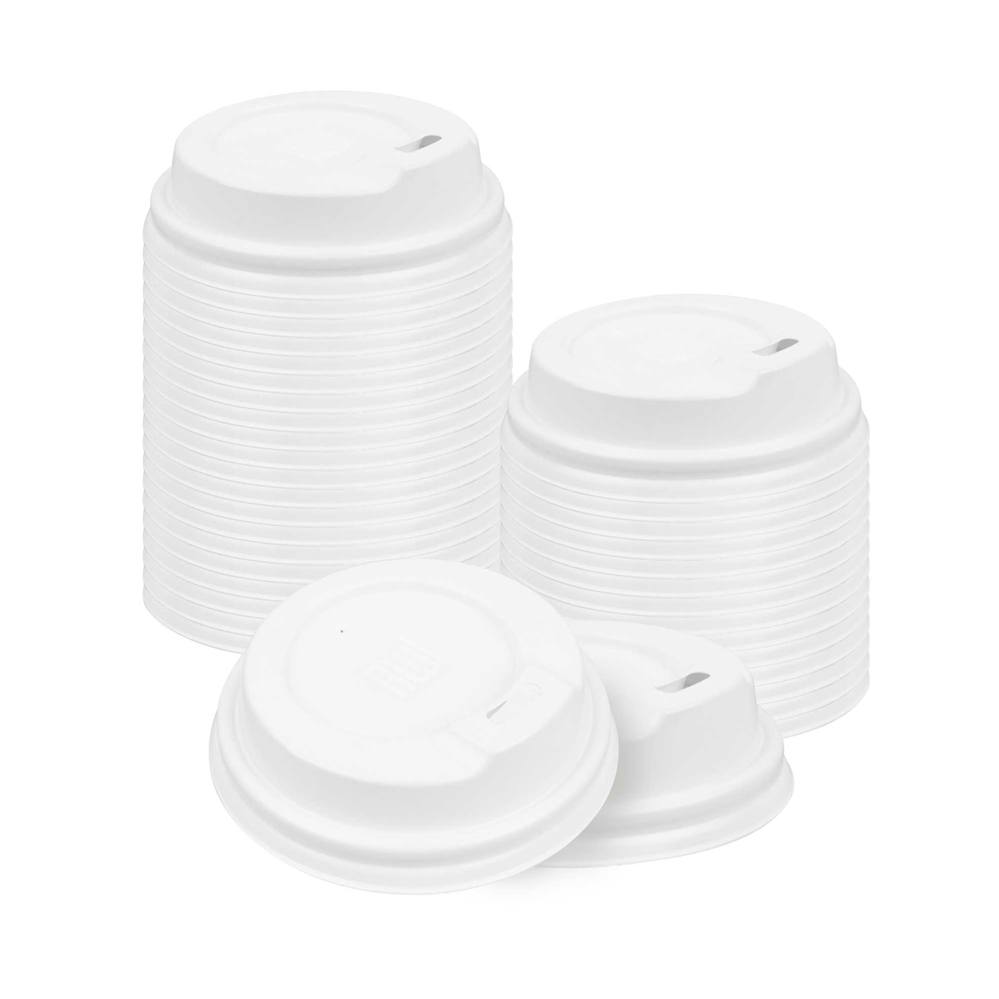 Restpresso White Plastic Coffee Cup Lid - Fits 4 oz - 500 count box