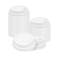 Restpresso White Plastic Coffee Cup Lid - Fits 4 oz - 2 1/2