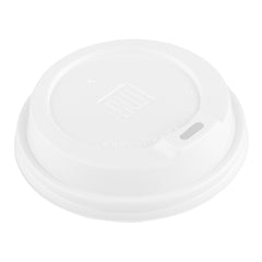 White Plastic Coffee Cup Lid - Fits 8, 12, 16 and 20 oz - 500 count box