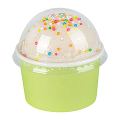 Coppetta Round Clear Plastic To Go Cup Dome Lid - Fits 3 oz - 200 count box