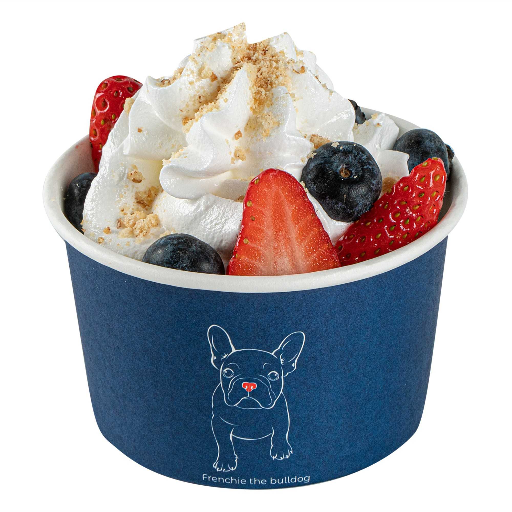 Round Frenchie Coppetta 5 oz Round Frenchie Paper To Go Cup - 3 1/4