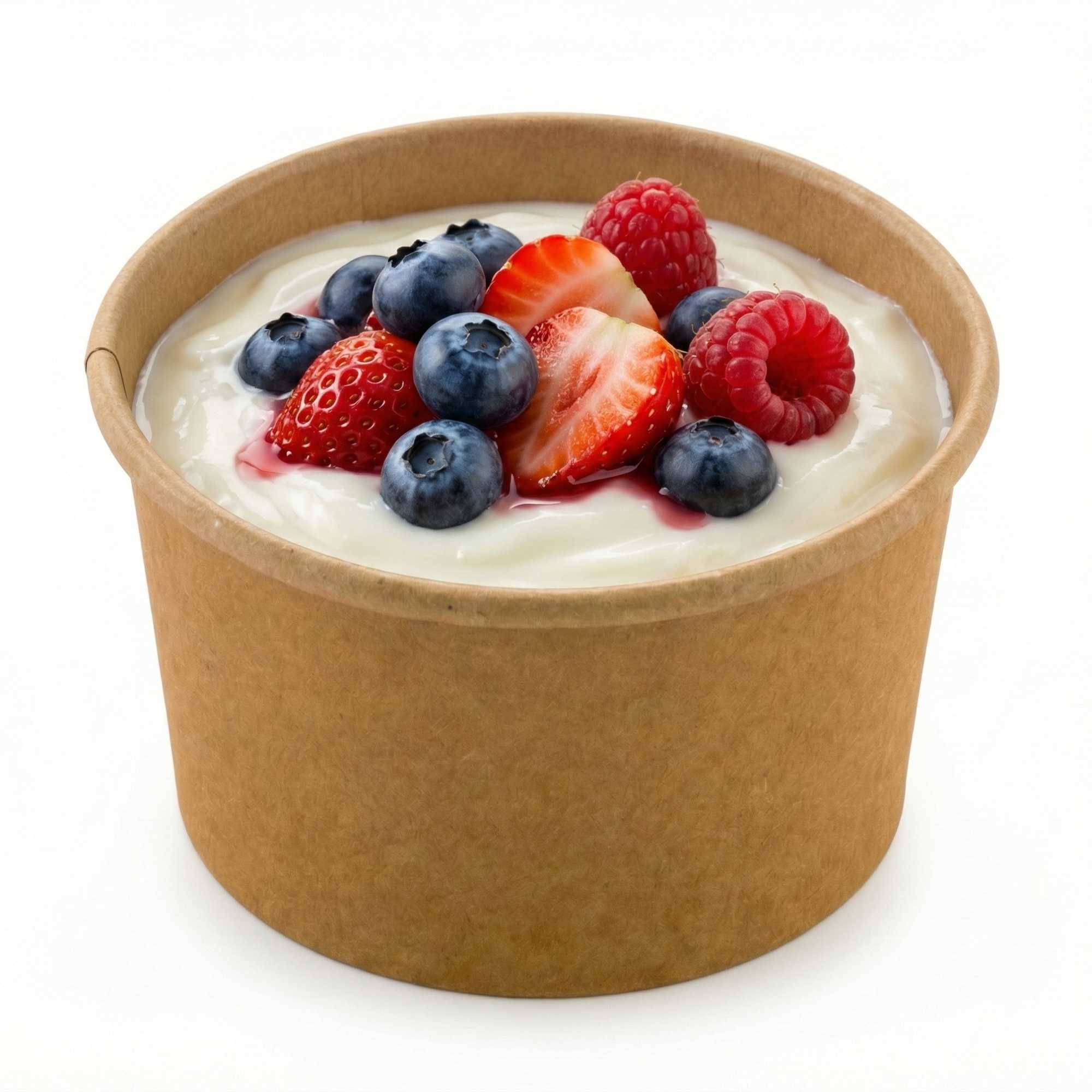 Coppetta 5 oz Round Kraft Paper To Go Cup - 3 1/4" x 3 1/4" x 2" - 200 count box