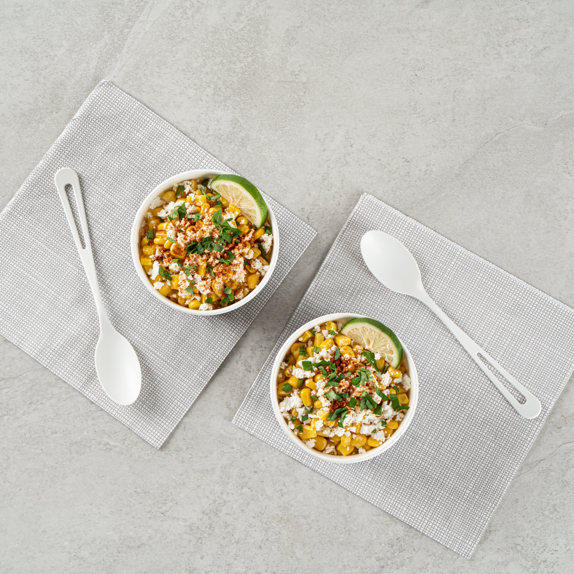 Coppetta 12 oz Round Blue and White Stripe Paper To Go Cup - 4" x 4" x 2 1/4" - 200 count box