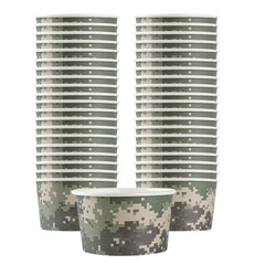 Coppetta 12 oz Round Camouflage Paper To Go Cup - 4